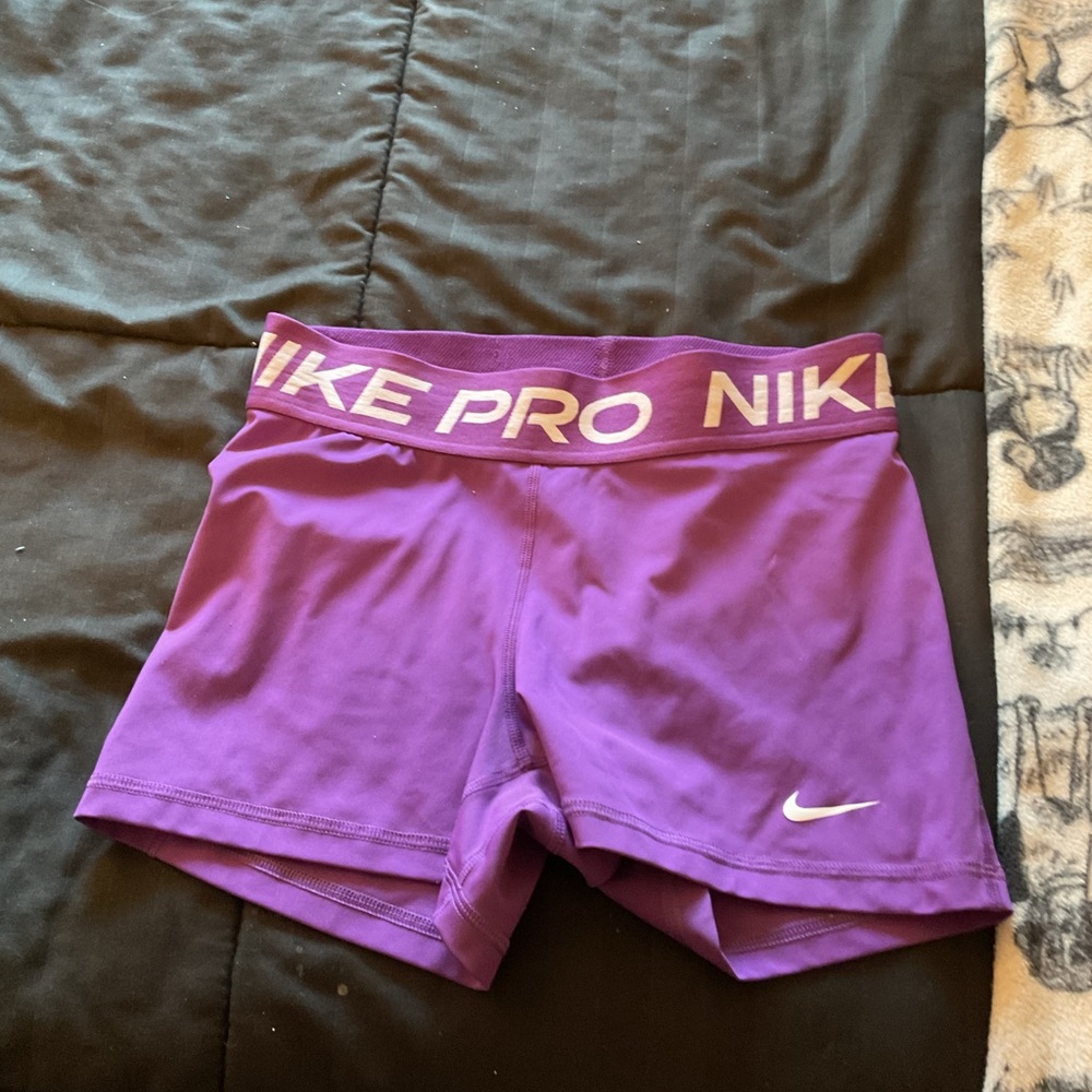 Nike Pro Women's Vibrant Purple Athletic Shorts